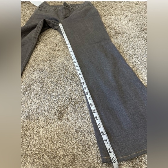 J. Jill Jeans Womens Size 4 Gray Denim Cotton Stretch Pockets Flat Front Bootcut - Picture 8 of 8